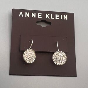 Anne Klein Sparkling Silver Earrings